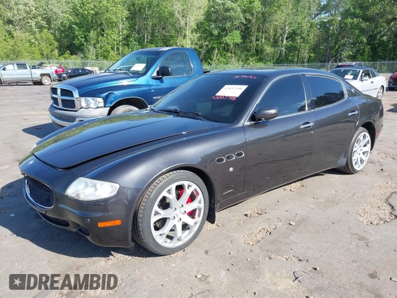 2007 Maserati Quattroporte with VIN ZAMFE39A070029397, listed as a IAAI auction lot 42027798 with 95,978 mi miles. Bid and sale history available at carsss.com. Image 17.