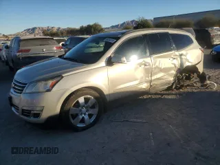 2016 Chevrolet Traverse LTZ with VIN 1GNKVJKD3GJ228201, listed as a Copart auction lot 86395134 with 148,436 mi miles and Salvage Title. Bid and sale history available at DreamBid. Image 1.