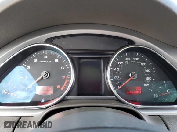2010 Audi Q7 Premium Plus with VIN WA1LYAFE9AD003112, listed as a Copart auction lot 82994664 with 243,307 mi miles and Clean title. Bid and sale history available at DreamBid. Image 9.