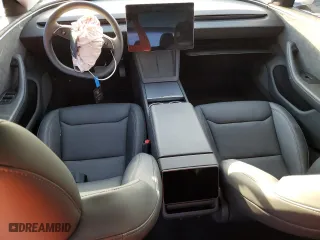2024 Tesla Model 3 Long Range with VIN 5YJ3E1EB5RF729978, listed as a Copart auction lot 46510995 with 7,336 mi miles and Non Repairable. Bid and sale history available at carsss.com. Image 8.