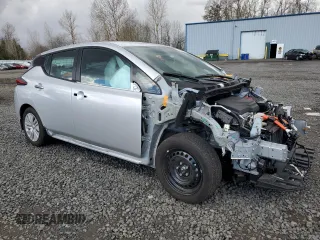 2024 Nissan LEAF S with VIN 1N4AZ1BV7RC556039, listed as a Copart auction lot 49458035 with 3,734 mi miles and Salvage title. Bid and sale history available at DreamBid. Image 4.