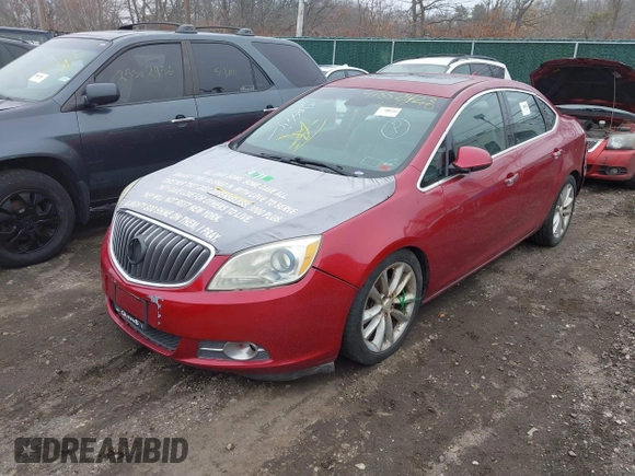 2012 Buick Verano Leather Group with VIN 1G4PS5SK7C4209460, listed as a IAAI auction lot 41852423 with 999,999 mi miles. Bid and sale history available at carsss.com. Image 2.