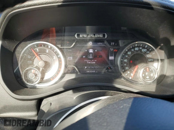 2019 Ram 2500 Laramie with VIN 3C6UR5FL5KG652706, listed as a Copart auction lot 48229915 with 83,245 mi miles and Salvage Title. Bid and sale history available at carsss.com. Image 9.