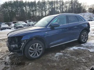2022 Audi Q5 S line Premium Plus with VIN WA1EAAFY0N2029929, listed as a Copart auction lot 43619955 with 0 mi miles and Salvage Title. Bid and sale history available at carsss.com. Image 1.