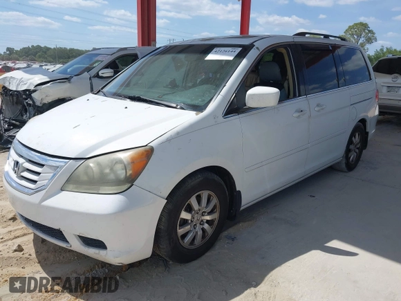 2009 Honda Odyssey EX-L with VIN 5FNRL386X9B056552, listed as a IAAI auction lot 42126144 with 194,722 mi miles. Bid and sale history available at carsss.com. Image 2.