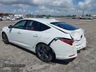 2024 Acura Integra w/A-Spec Package with VIN 19UDE4H32RA025760, listed as a IAAI auction lot 41923473 with 6,448 mi miles and . Bid and sale history available at DreamBid. Image 3.