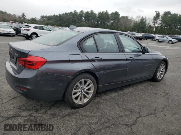 2017 BMW 3 Series 320i xDrive with VIN WBA8E5G32HNU45465, listed as a Copart auction lot 53291015 with 38,728 mi miles and Salvage title. Bid and sale history available at DreamBid. Image 3.