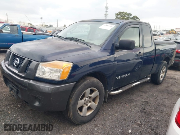 2008 Nissan Titan SE with VIN 1N6AA06A08N306824, listed as a IAAI auction lot 41407249 with Not Provided miles. Bid and sale history available at carsss.com. Image 2.