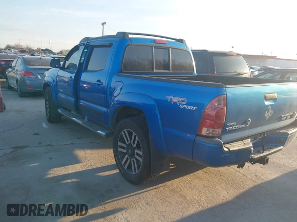 2008 Toyota Tacoma PreRunner with VIN 3TMJU62N38M056852, listed as a IAAI auction lot 41682752 with 163,652 mi miles. Bid and sale history available at carsss.com. Image 3.