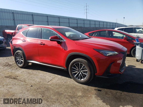 2023 Lexus NX 250 with VIN JTJADCAZXP2007217, listed as a Copart auction lot 60753065 with 35,698 mi miles and Salvage title. Bid and sale history available at DreamBid. Image 4.