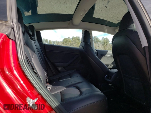 2020 Tesla Model 3 Long Range with VIN 5YJ3E1EB0LF735078, listed as a Copart auction lot 48423235 with 35,306 mi miles and Salvage Title. Bid and sale history available at carsss.com. Image 10.