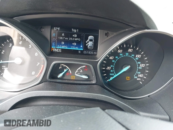 2016 Ford Escape Titanium with VIN 1FMCU9JXXGUA71898, listed as a IAAI auction lot 41758284 with 51,935 mi miles. Bid and sale history available at carsss.com. Image 7.