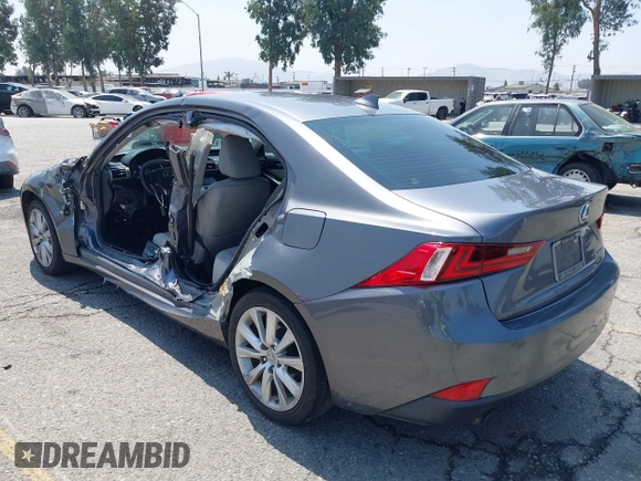 2014 Lexus IS 250 with VIN JTHBF1D27E5009067, listed as a IAAI auction lot 42597405 with 141,102 mi miles and . Bid and sale history available at DreamBid. Image 3.