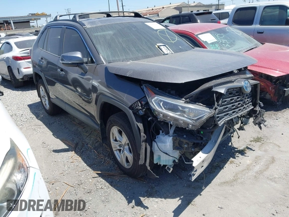 2020 Toyota RAV4 Hybrid XLE with VIN 2T3RWRFV5LW058103, listed as a IAAI auction lot 42665299 with 112,634 mi miles and . Bid and sale history available at DreamBid. Image 1.