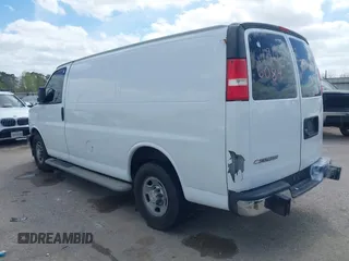 2018 Chevrolet Express Cargo Van with VIN 1GCWGAFG8J1906084, listed as a IAAI auction lot 41814922 with 162,977 mi miles. Bid and sale history available at carsss.com. Image 3.