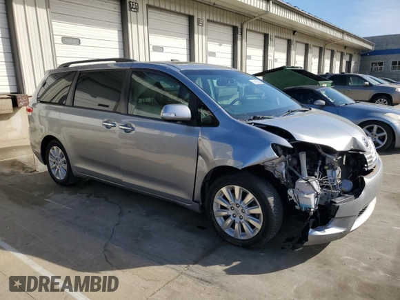 2013 Toyota Sienna XLE AAS with VIN 5TDYK3DC1DS318277, listed as a Copart auction lot 54156935 with 218,564 mi miles and Salvage title. Bid and sale history available at DreamBid. Image 4.