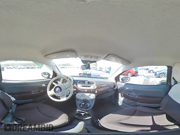 2013 FIAT 500 Pop with VIN 3C3CFFAR4DT714691, listed as a Copart auction lot 53346175 with 83,256 mi miles and Salvage Title. Bid and sale history available at carsss.com. Image 14.