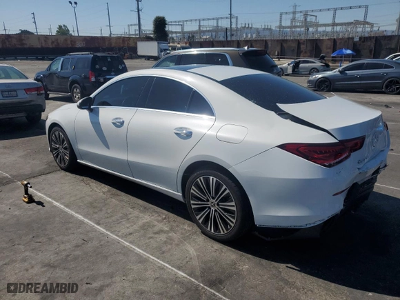 2022 Mercedes-Benz CLA with VIN W1K5J4GB6NN311479, listed as a Copart auction lot 48395845 with 28,343 mi miles and Salvage Title. Bid and sale history available at carsss.com. Image 2.