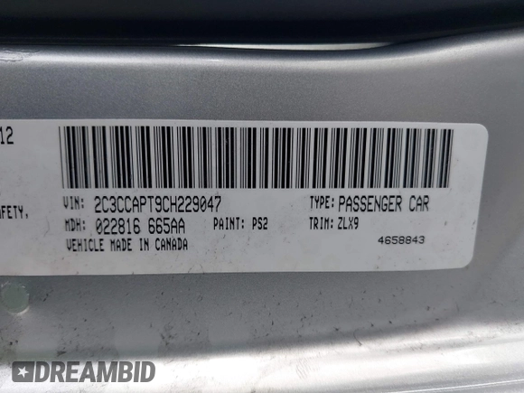 2012 Chrysler 300 C Luxury Series with VIN 2C3CCAPT9CH229047, listed as a IAAI auction lot 41219651 with 79,184 mi miles and . Bid and sale history available at carsss.com. Image 9.