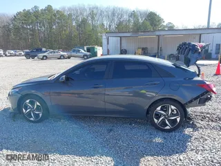 2023 Hyundai Elantra SEL with VIN KMHLS4AG1PU567889, listed as a IAAI auction lot 41545168 with 23,074 mi miles. Bid and sale history available at carsss.com. Image 15.