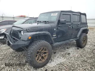 2014 Jeep Wrangler Unlimited Sahara z VIN 1C4BJWEG0EL231257, wystawiony jako Copart lot #47398285 z przebiegiem 150 627 mil mil oraz Szkoda całkowita • Salvage title. Historia ofert i sprzedaży dostępna na DreamBid. Obrazek 1.