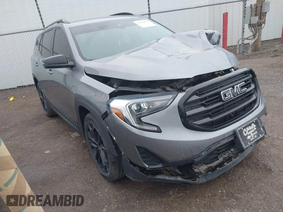 2020 GMC Terrain SLE with VIN 3GKALMEV5LL319946, listed as a IAAI auction lot 41952171 with 98,859 mi miles and . Bid and sale history available at DreamBid. Image 1.