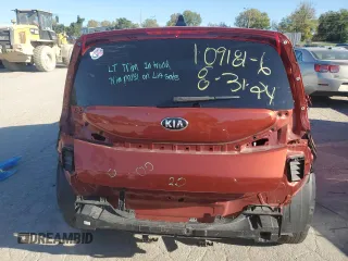 2020 Kia Soul LX with VIN KNDJ23AUXL7122250, listed as a Copart auction lot 75156234 with 55,572 mi miles and Salvage Title. Bid and sale history available at carsss.com. Image 6.