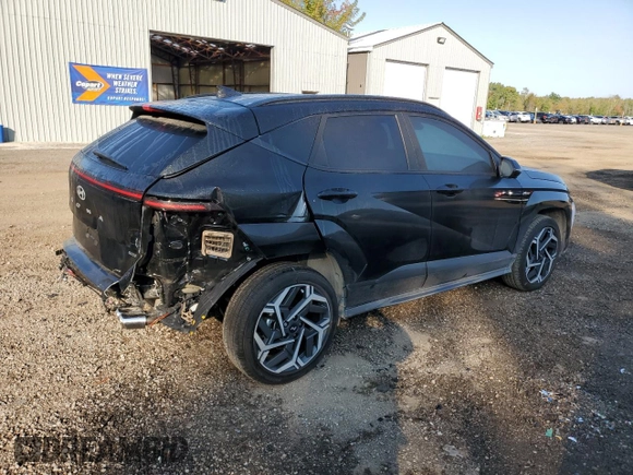 2025 Hyundai Kona Limited with VIN KM8HECA34SU190553, listed as a Copart auction lot 74576514 with 3,365 mi miles and Salvage Title. Bid and sale history available at DreamBid. Image 3.