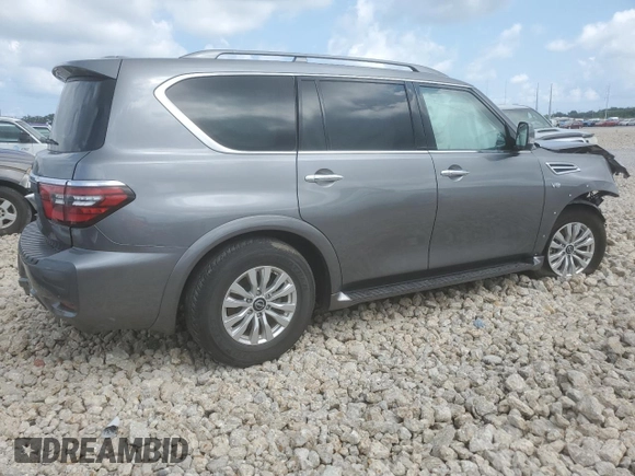 2022 Nissan Armada SV with VIN JN8AY2AC6N9161963, listed as a Copart auction lot 67955474 with 64,464 mi miles and Salvage Title. Bid and sale history available at carsss.com. Image 3.