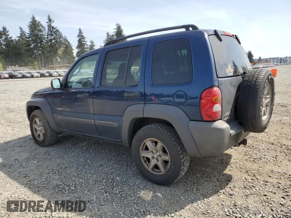 2003 Jeep Liberty Sport with VIN 1J4GL48K83W692264, listed as a Copart auction lot 54525105 with 176,056 mi miles and Salvage Title. Bid and sale history available at carsss.com. Image 2.