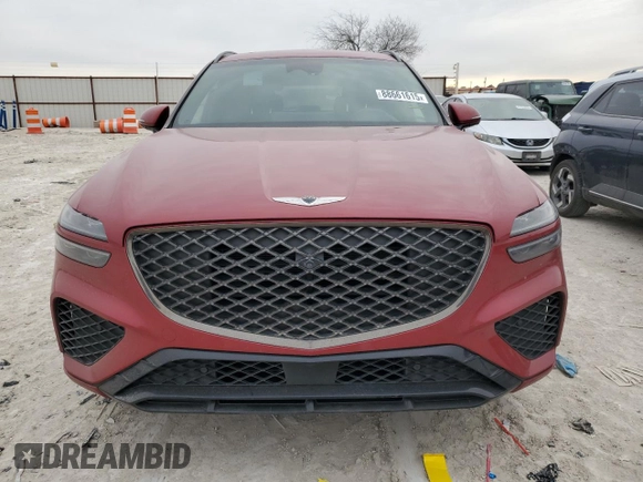 2022 Genesis GV70 Sport with VIN KMUMCDTCXNU011073, listed as a Copart auction lot 88661615 with 34,297 mi miles and Salvage title. Bid and sale history available at DreamBid. Image 5.