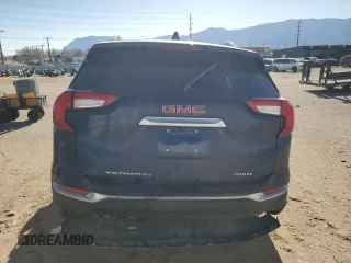 2023 GMC Terrain SLT with VIN 3GKALVEG9PL173483, listed as a Copart auction lot 43944655 with Not Provided miles and Salvage Title. Bid and sale history available at carsss.com. Image 6.