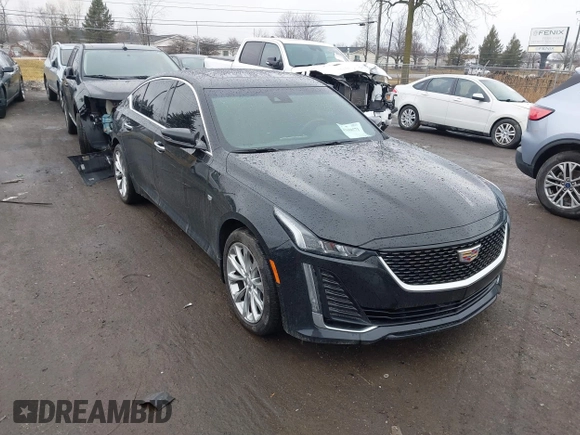 2020 Cadillac CT5 Premium Luxury with VIN 1G6DT5RK4L0123057, listed as a IAAI auction lot 41688571 with 58,903 mi miles. Bid and sale history available at carsss.com. Image 1.