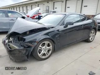 2006 Hyundai Tiburon GT z VIN KMHHN65F66U215304, wystawiony jako Copart lot #56141635 z przebiegiem 149 118 mil mil oraz Szkoda całkowita • Salvage title. Historia ofert i sprzedaży dostępna na DreamBid. Obrazek 1.