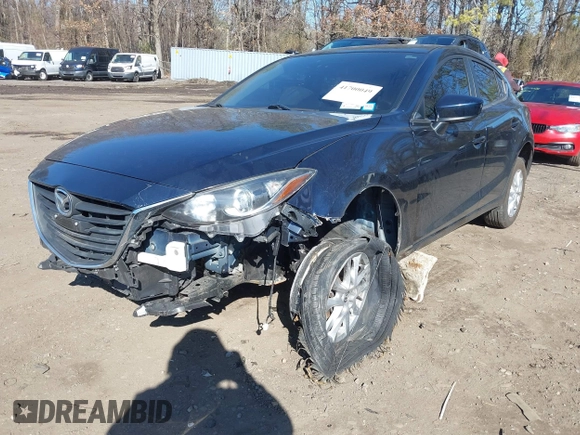 2016 Mazda 3 i Sport with VIN JM1BM1K74G1324098, listed as a IAAI auction lot 41700049 with 28,539 mi miles and . Bid and sale history available at DreamBid. Image 2.
