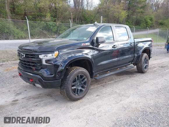 2023 Chevrolet Silverado 1500 LT Trail Boss with VIN 3GCUDFE89PG270678, listed as a IAAI auction lot 42028188 with 46,820 mi miles and . Bid and sale history available at DreamBid. Image 2.