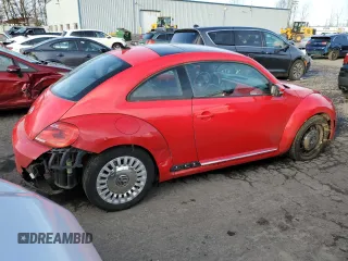 2013 Volkswagen Beetle 2.5L with VIN 3VWJP7AT8DM676584, listed as a Copart auction lot 47134515 with 96,072 mi miles and Salvage Title. Bid and sale history available at DreamBid. Image 3.