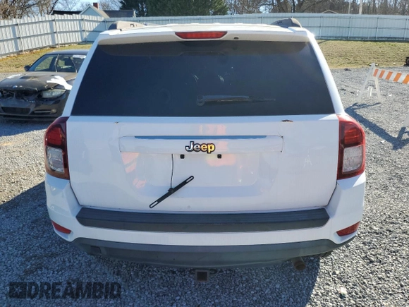 2015 Jeep Compass Sport with VIN 1C4NJCBA4FD226201, listed as a Copart auction lot 47351995 with 160,207 mi miles and Clean Title. Bid and sale history available at carsss.com. Image 6.