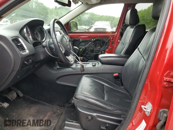 2013 Dodge Durango R/T with VIN 1C4SDJCTXDC688165, listed as a Copart auction lot 61071195 with 139,075 mi miles and Salvage title. Bid and sale history available at DreamBid. Image 7.