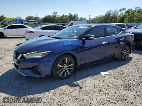2019 Nissan Maxima Platinum z VIN 1N4AA6AV0KC373397, wystawiony jako Copart lot #52487625 z przebiegiem 50 894 mil mil oraz Szkody całkowita. Historia ofert i sprzedaży dostępna na DreamBid. Obrazek 1.