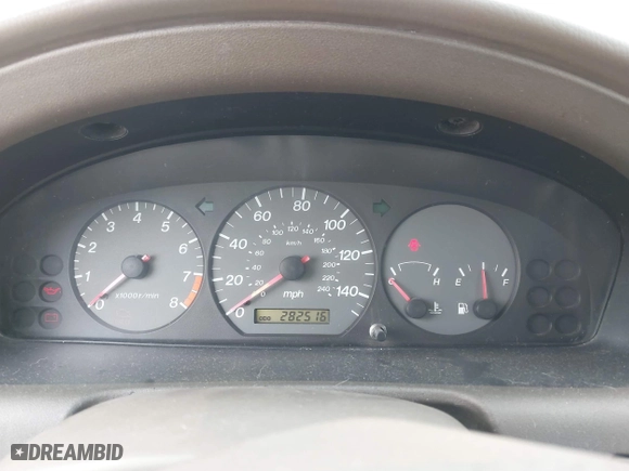 2002 Mazda 626 LX with VIN 1YVGF22DX25263864, listed as a IAAI auction lot 41846129 with 282,516 mi miles. Bid and sale history available at carsss.com. Image 7.