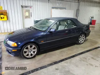 2001 BMW 3 Series 325Ci z VIN WBABS33471JY57525, wystawiony jako Copart lot #56571955 z przebiegiem 190 163 mil mil oraz Szkoda całkowita • Salvage title. Historia ofert i sprzedaży dostępna na DreamBid. Obrazek 1.