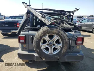 2023 Jeep Wrangler Sport S with VIN 1C4GJXANXPW609778, listed as a Copart auction lot 48559505 with Not provided miles and Salvage title. Bid and sale history available at DreamBid. Image 6.