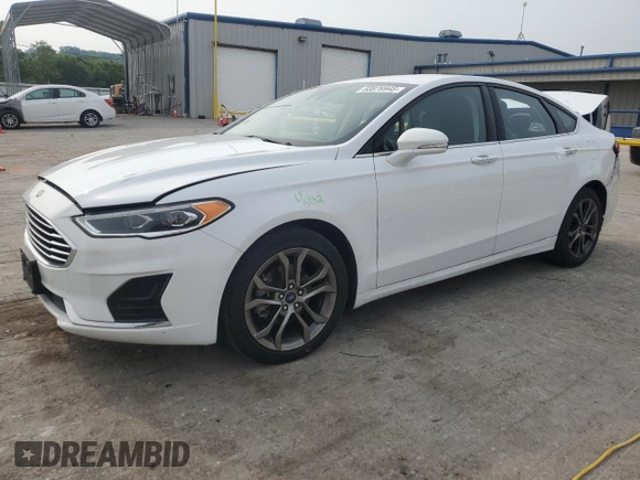 2020 Ford Fusion SEL z VIN 3FA6P0CD2LR154238, wystawiony jako Copart lot #60876945 z przebiegiem 44 692 mil mil oraz Szkoda całkowita • Salvage title. Historia ofert i sprzedaży dostępna na DreamBid. Obrazek 1.