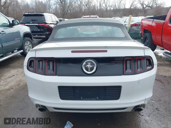 2014 Ford Mustang V6 with VIN 1ZVBP8EM0E5205646, listed as a IAAI auction lot 41716395 with 109,451 mi miles. Bid and sale history available at carsss.com. Image 16.