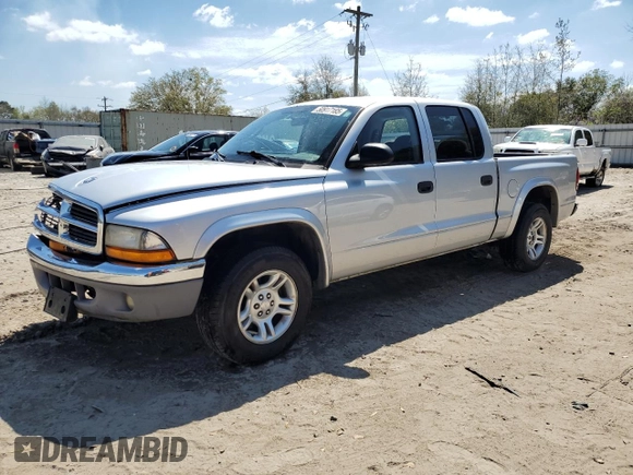 2003 Dodge Dakota SLT with VIN 1D7HL48N83S381967, listed as a Copart auction lot 50917185 with 173,089 mi miles and Salvage Title. Bid and sale history available at carsss.com. Image 1.
