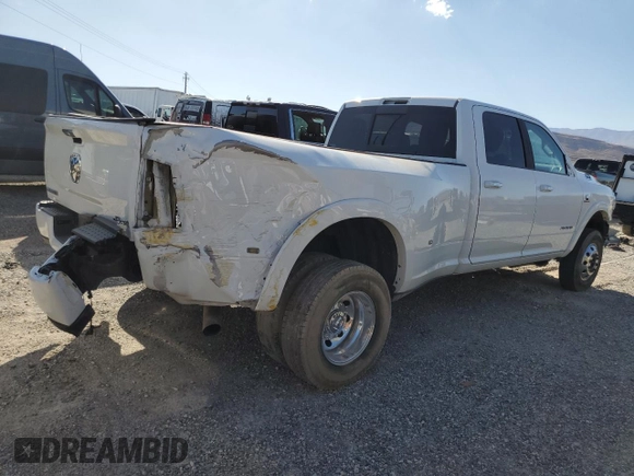 2021 Ram 3500 Laramie with VIN 3C63RRJL5MG689624, listed as a Copart auction lot 66408724 with 0 mi miles and Salvage Title. Bid and sale history available at carsss.com. Image 3.