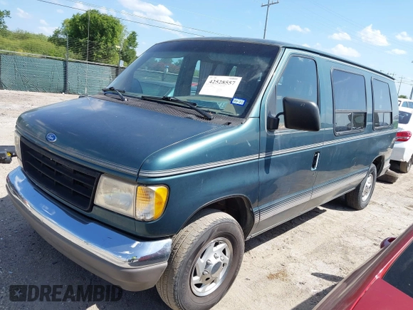 1995 Ford Econoline Cargo z VIN 1FDEE14Y9SHA29638, wystawiony jako IAAI lot #42528557 z przebiegiem Nie podano mil oraz . Historia ofert i sprzedaży dostępna na DreamBid. Obrazek 2.