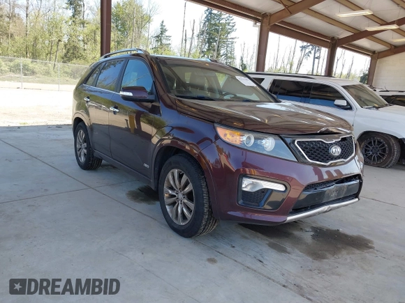 2011 Kia Sorento SX with VIN 5XYKWDA23BG120760, listed as a IAAI auction lot 42111403 with 119,666 mi miles. Bid and sale history available at carsss.com. Image 1.