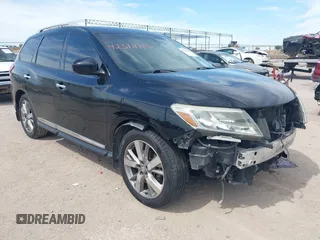 2013 Nissan Pathfinder S with VIN 5N1AR2MN8DC650531, listed as a IAAI auction lot 42318783 with 173,518 mi miles and . Bid and sale history available at DreamBid. Image 1.